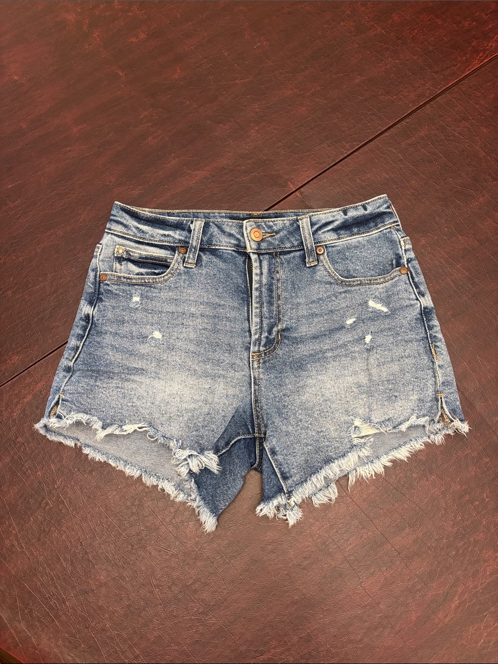 BCBGeneration High-Rise Denim Shorts